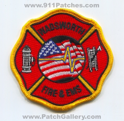 Wadsworth Fire and EMS Department Patch (Ohio)
Scan By: PatchGallery.com
Keywords: & dept.