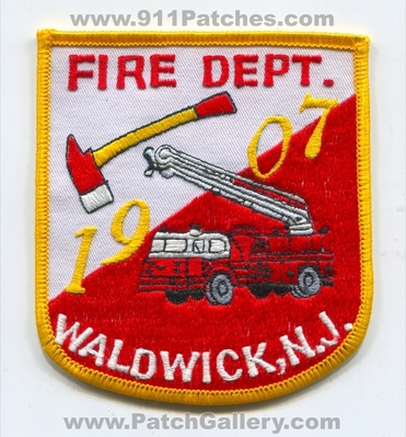 Waldwick Fire Department Patch (New Jersey)
Scan By: PatchGallery.com
Keywords: dept. n.j. 1907