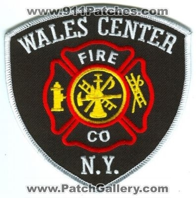 Wales Center Fire Co Patch (New York)
[b]Scan From: Our Collection[/b]
Keywords: company