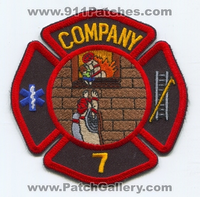Walker County Fire Department Company 7 Patch (Georgia)
Scan By: PatchGallery.com
Keywords: co. dept. station