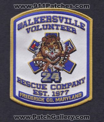 Walkersville Volunteer Rescue Company 24 (Maryland)
Thanks to Paul Howard for this scan.
Keywords: frederick co. county