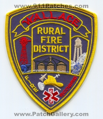 Wallace Rural Fire District Patch (Nebraska)
Scan By: PatchGallery.com
Keywords: dist. department dept. rescue