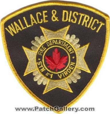 Wallace & District Fire Department (Canada MB)
Thanks to zwpatch.ca for this scan.
Keywords: and