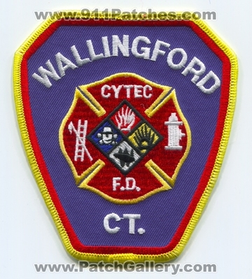 Wallingford Fire Department CYTEC Industries Inc Patch (Connecticut)
Scan By: PatchGallery.com
Keywords: dept. inc. f.d. ct. industrial hazmat haz-mat hazardous materials