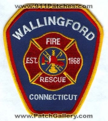 Wallingford Fire Rescue Department Patch (Connecticut)
Scan By: PatchGallery.com
Keywords: dept. est. 1868