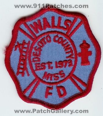 Walls Fire Department (Mississippi)
Thanks to Mark C Barilovich for this scan.
Keywords: dept. desoto county
