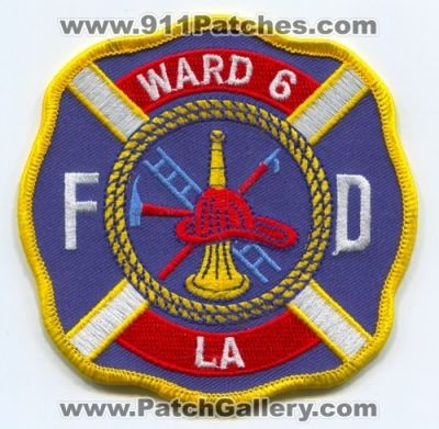 Ward 6 Fire Department (Louisiana)
Scan By: PatchGallery.com
Keywords: six dept. fd la