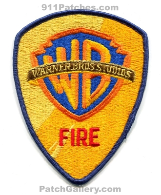 Warner Bros. Studios Fire Department Patch (California)
Scan By: PatchGallery.com
Keywords: brothers dept. wb est. 1936