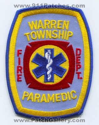 Warren Township Fire Department Paramedic Patch (Ohio)
Scan By: PatchGallery.com
Keywords: twp. dept. ems