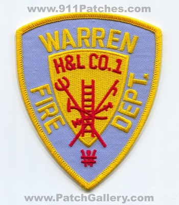 Warren Fire Department Hook and Ladder Company 1 Patch (Rhode Island)
Scan By: PatchGallery.com
Keywords: dept. H&L co. number no. #1