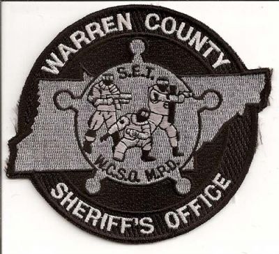 Warren County Sheriff's Office
Thanks to EmblemAndPatchSales.com for this scan.
Keywords: tennessee sheriffs s.e.t. set w.c.s.o. wcso m.p.d. mpd