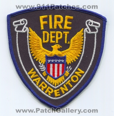 Warrenton Fire Department Patch (Missouri)
Scan By: PatchGallery.com
Keywords: dept.