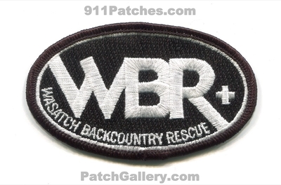 Wasatch Backcountry Rescue Patch (Utah)
Scan By: PatchGallery.com
In Memory of Bernie Shaffer
Keywords: wbc search and sar ems