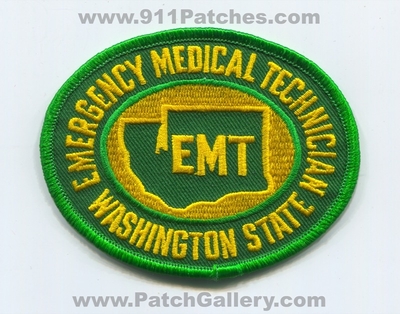 Washington State Emergency Medical Technician EMT EMS Patch (Washington)
Scan By: PatchGallery.com
Keywords: certified licensed registered e.m.t. services e.m.s. ambulance