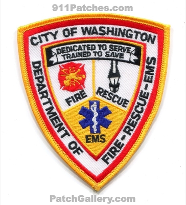 Washington Fire Department Patch (North Carolina)
Scan By: PatchGallery.com
Keywords: city of dept. rescue ems dedicated to serve trained to save
