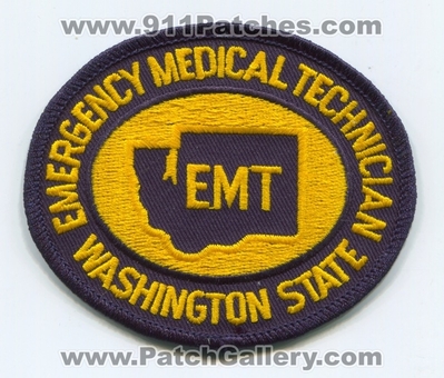 Washington State Emergency Medical Technician EMT EMS Patch (Washington)
Scan By: PatchGallery.com
Keywords: certified e.m.t. services e.m.s. ambulance