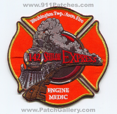 Washington Township Avon Fire Department Station 142 Patch (Indiana)
Scan By: PatchGallery.com
Keywords: twp. dept. company co. engine medic train