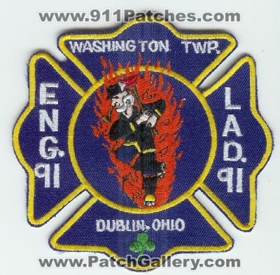 Washington Township Fire Engine Ladder 91 (Ohio)
Thanks to Mark C Barilovich for this scan.
Keywords: twp. dublin