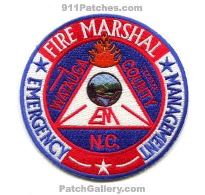 Watauga County Fire Marshal Patch (North Carolina)
Scan By: PatchGallery.com
Keywords: co. emergency management em