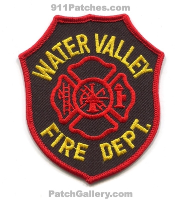 Water Valley Fire Department Patch (Mississippi)
Scan By: PatchGallery.com
Keywords: dept.