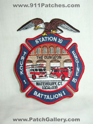 Waterbury Fire Department Station 10 Engine 10 Truck 1 Battalion 1 (Connecticut)
Thanks to Walts Patches for this picture.
Keywords: ct. dept.