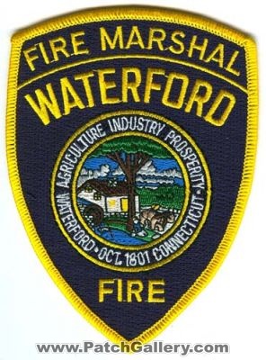 Waterford Fire Marshal Patch (Connecticut)
[b]Scan From: Our Collection[/b]
