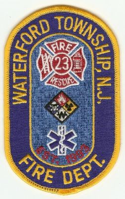 Waterford Township Fire Dept
Thanks to PaulsFirePatches.com for this scan.
Keywords: new jersey department rescue 23