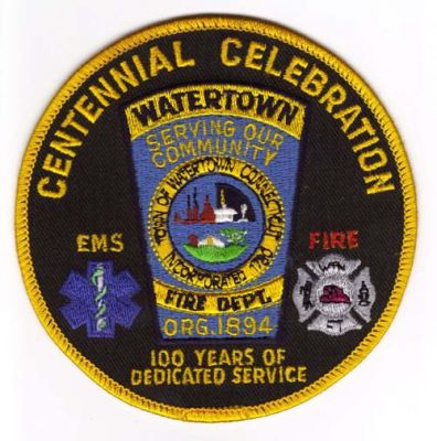 Watertown Fire Dept 100 Years
Thanks to Michael J Barnes for this scan.
Keywords: connecticut department ems