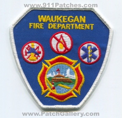 Waukegan Fire Department Patch (Illinois)
Scan By: PatchGallery.com
Keywords: dept.