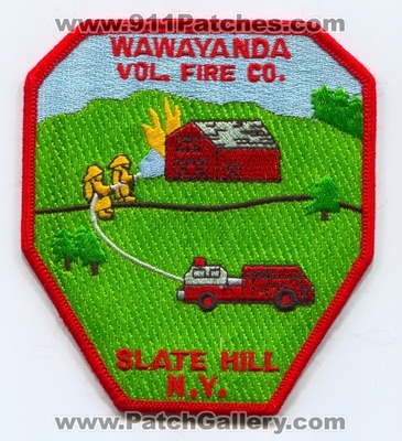 Wawayanda Volunteer Fire Company Slate Hill Patch (New York)
Scan By: PatchGallery.com
Keywords: vol. co. n.y. department dept.