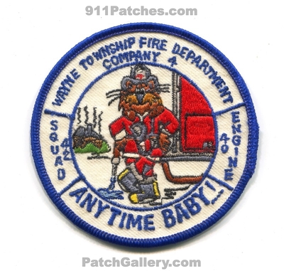 Wayne Township Fire Department Company 4 Squad 42 Engine 40 Patch (Indiana)
Scan By: PatchGallery.com
Keywords: anytime baby!