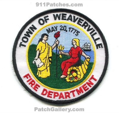 Weaverville Fire Department Patch (North Carolina)
Scan By: PatchGallery.com
Keywords: town of dept.