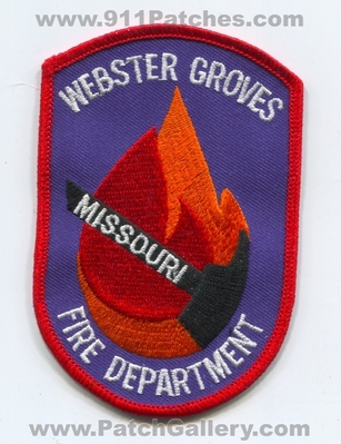 Webster Groves Fire Department Patch (Missouri)
Scan By: PatchGallery.com
Keywords: dept.