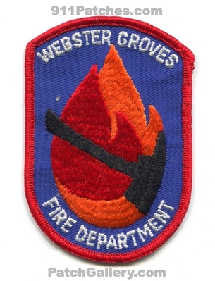 Webster Groves Fire Department Patch (Missouri)
Scan By: PatchGallery.com
Keywords: dept.