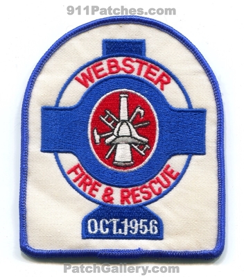 Webster Fire and Rescue Department Patch (Texas)
Scan By: PatchGallery.com
Keywords: & dept. oct. 1956