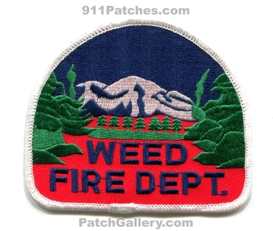 Weed Fire Department Patch (California)
Scan By: PatchGallery.com
Keywords: dept.