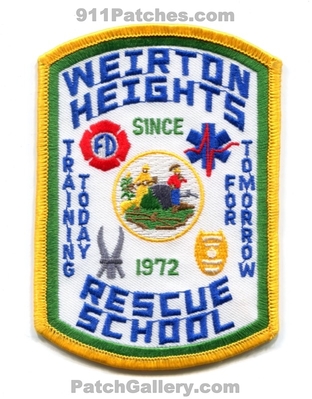 Weirton Heights Rescue School Fire Department EMS Patch (West Virginia)
Scan By: PatchGallery.com
Keywords: dept. fd ambulance training today for tomorrow since 1972