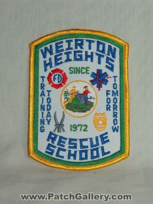 Weirton Heights Rescue School (West Virginia)
Thanks to Walts Patches for this picture.
Keywords: fire department dept. fd ems