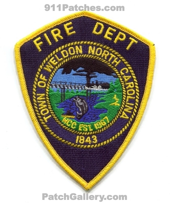 Weldon Fire Department Patch (North Carolina)
Scan By: PatchGallery.com
Keywords: town of dept. 1843