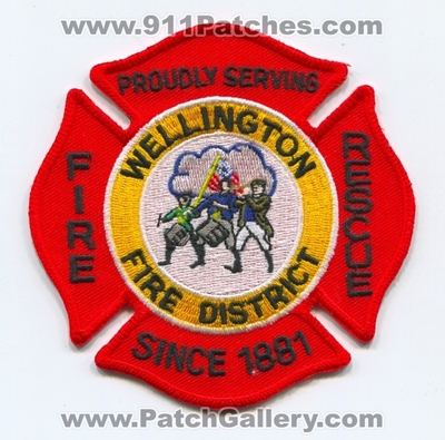 Wellington Fire District Fire Rescue Department Patch (Ohio)
Scan By: PatchGallery.com
Keywords: dist. dept. proudly serving since 1881