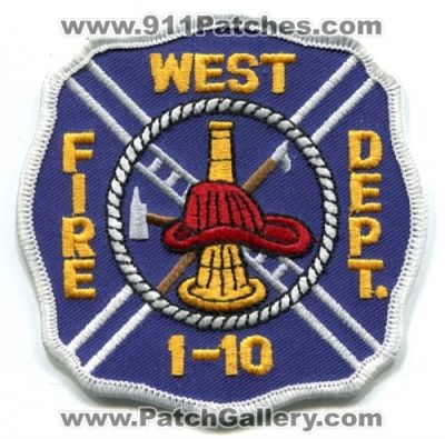 West 1-10 Fire Department (Texas)
Scan By: PatchGallery.com
Keywords: dept.