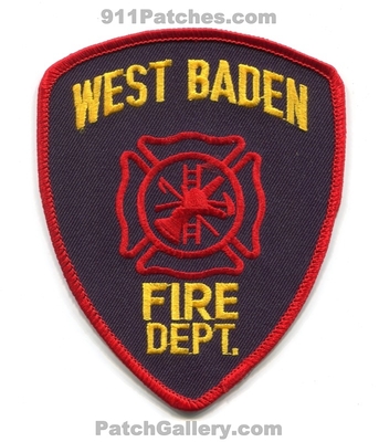 West Baden Fire Department Patch (Indiana)
Scan By: PatchGallery.com
Keywords: dept.