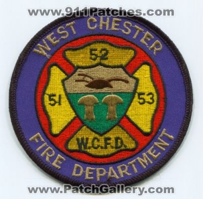West Chester Fire Department 51 52 53 Patch (Pennsylvania)
Scan By: PatchGallery.com
Keywords: wcfd w.c.f.d. dept.