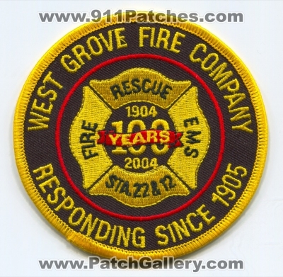 West Grove Fire Company 100 Years (Pennsylvania)
Scan By: PatchGallery.com
Keywords: co. department dept. rescue ems station sta. 22 and & 12