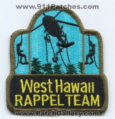 West Hawaii Rappel Team (Hawaii)
Scan By: PatchGallery.com
Keywords: police department dept. sheriffs office helicopter