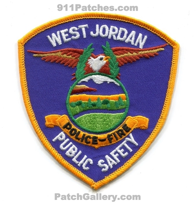 West Jordan Public Safety Department Police Fire Patch (Utah)
Scan By: PatchGallery.com
Keywords: dept. of dps
