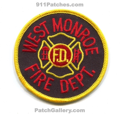 West Monroe Fire Department Patch (Louisiana)
Scan By: PatchGallery.com
Keywords: dept. fd