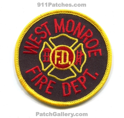 West Monroe Fire Department Patch (Louisiana)
Scan By: PatchGallery.com
Keywords: dept. fd