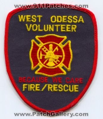 West Odessa Volunteer Fire Rescue Department (Texas)
Scan By: PatchGallery.com
Keywords: vol. dept. because we care