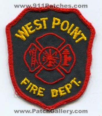 West Point Fire Department Patch (Mississippi) (Confirmed)
Scan By: PatchGallery.com
Keywords: dept.